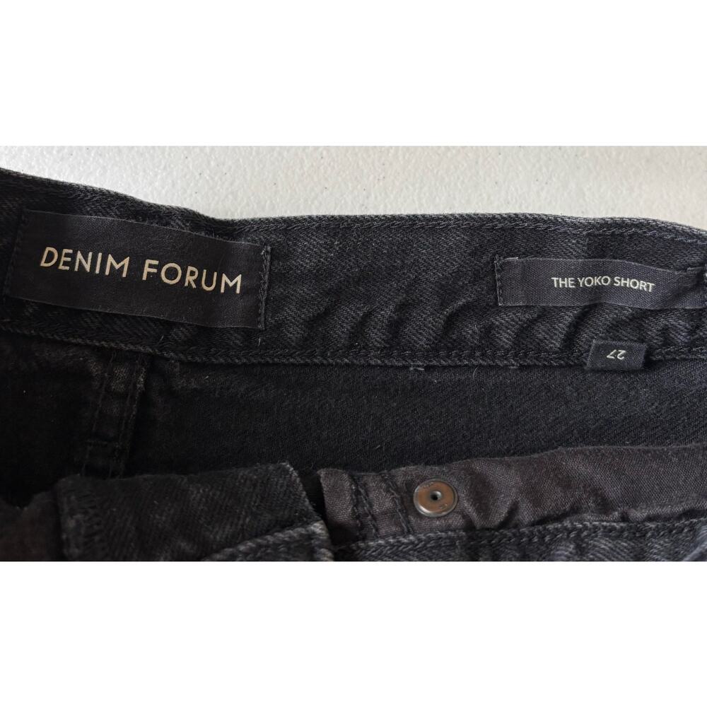 Aritzia Denim Forum the Yoko Short Women's Size 27 in Black Eyeliner - Picture 8 of 14